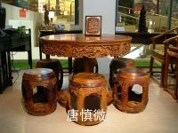 香枝木花鸟圆桌