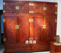 红酸枝清式顶箱柜